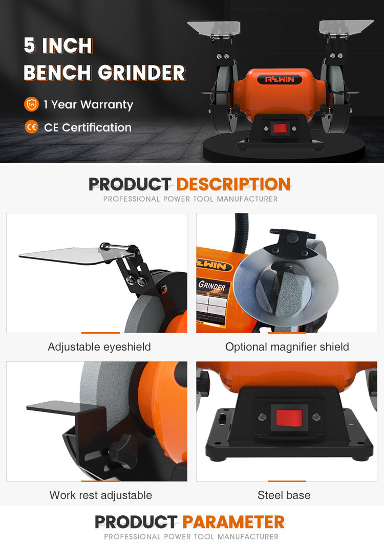 5 inch discount bench grinder