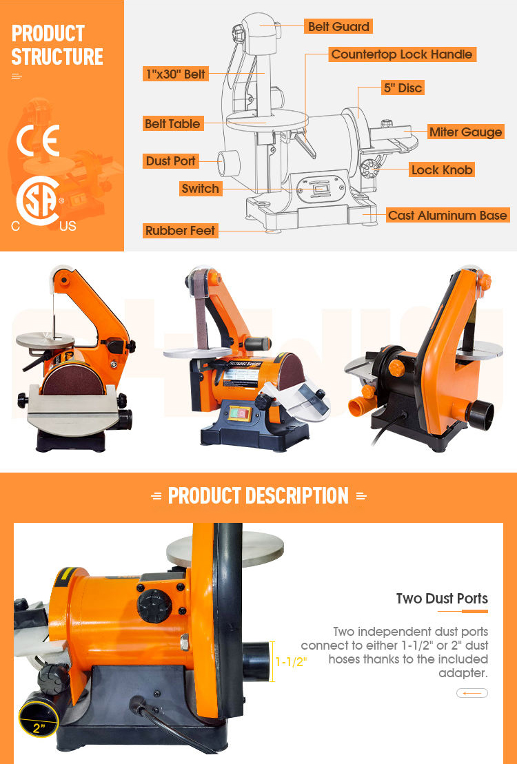 Best CSA certified 5 disc and 1 x 30 belt sander multi