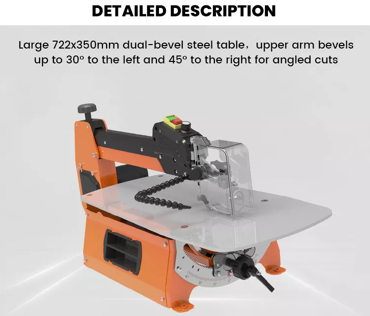 Best New arrival CE Certified 558mm variable speed scroll saw 